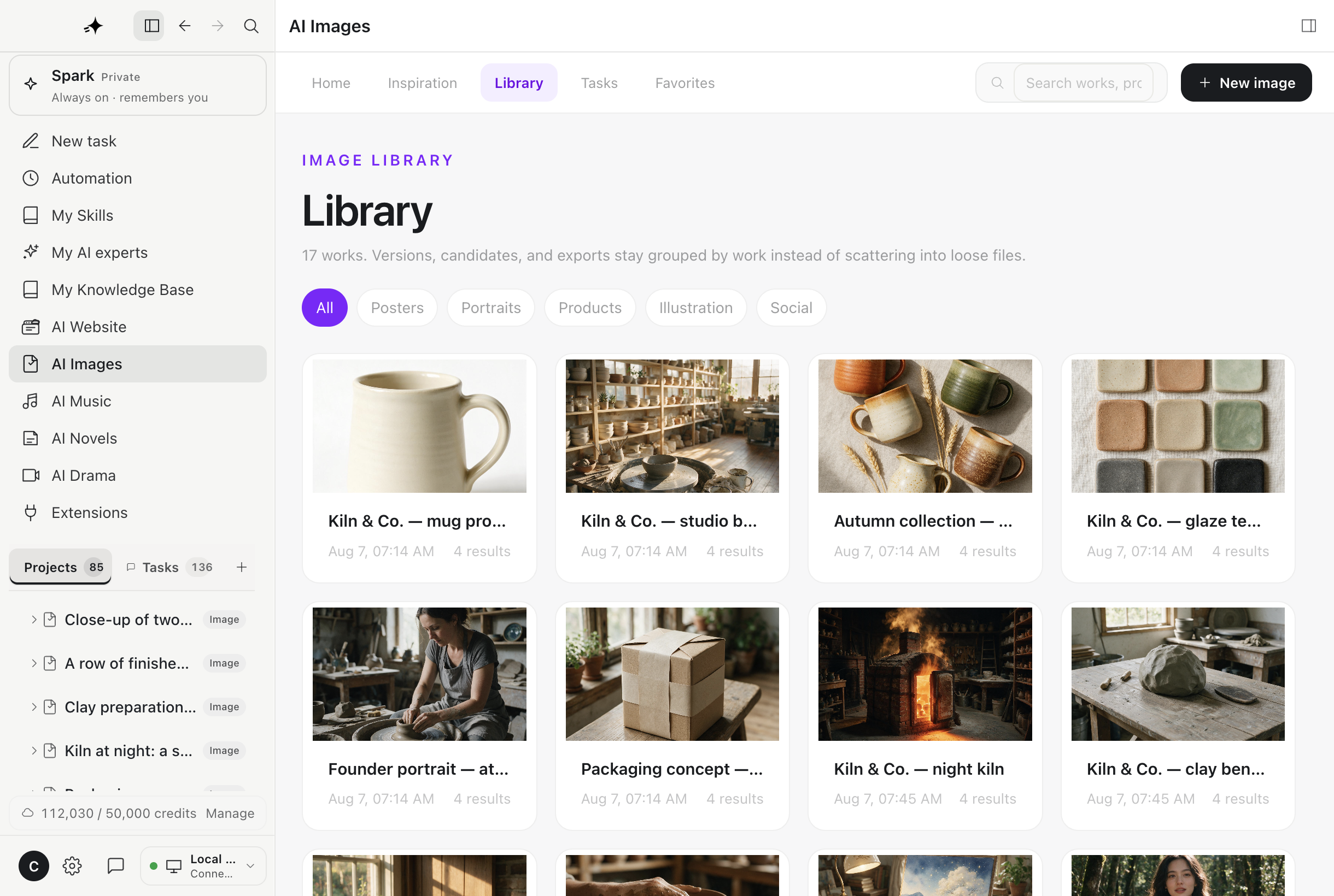 Works and version library
